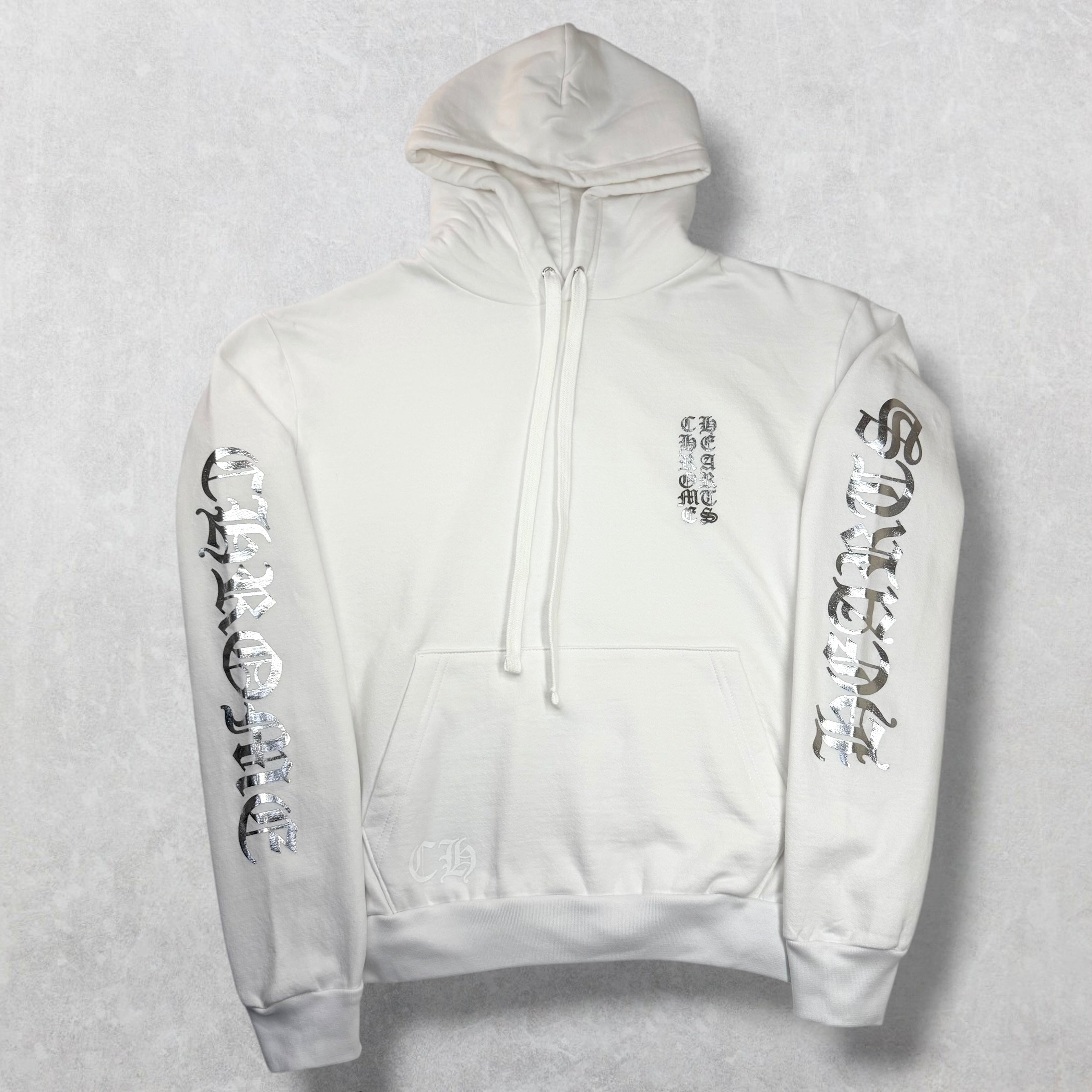 Chrome Hearts Silver Foil Hoodie White XS