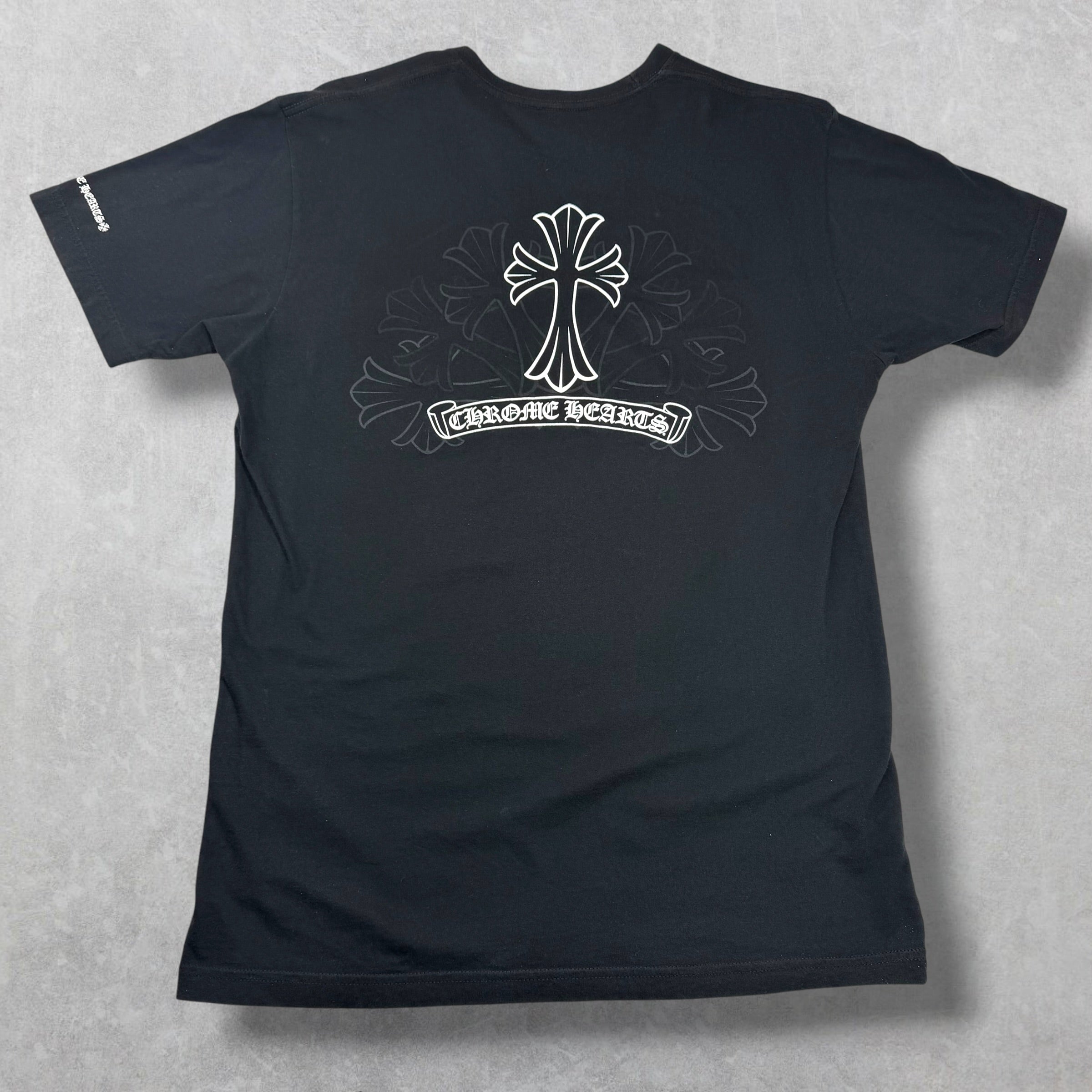 Chrome Hearts Black/White Cross Tee L