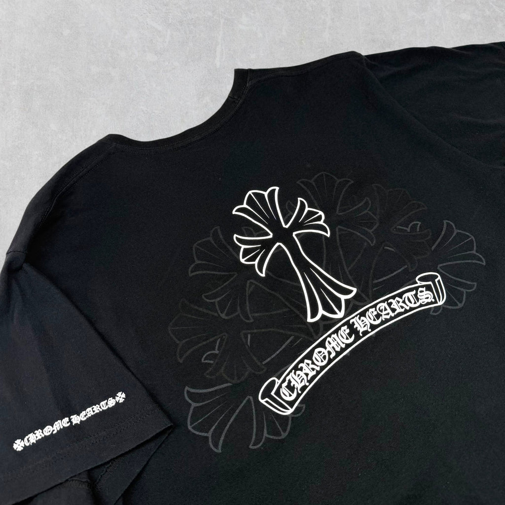 Chrome Hearts Black/White Cross Tee L