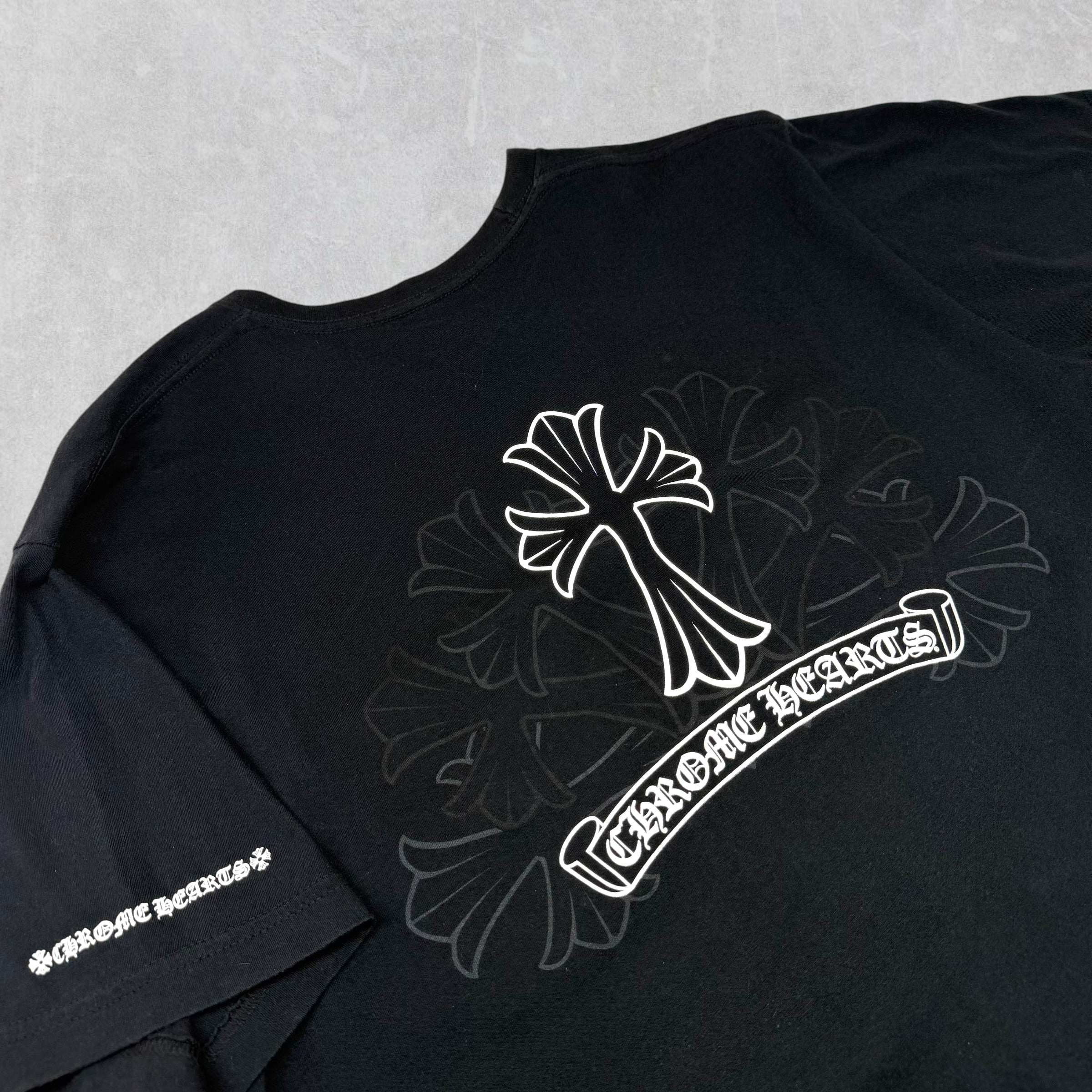 Chrome Hearts Black/White Cross Tee L