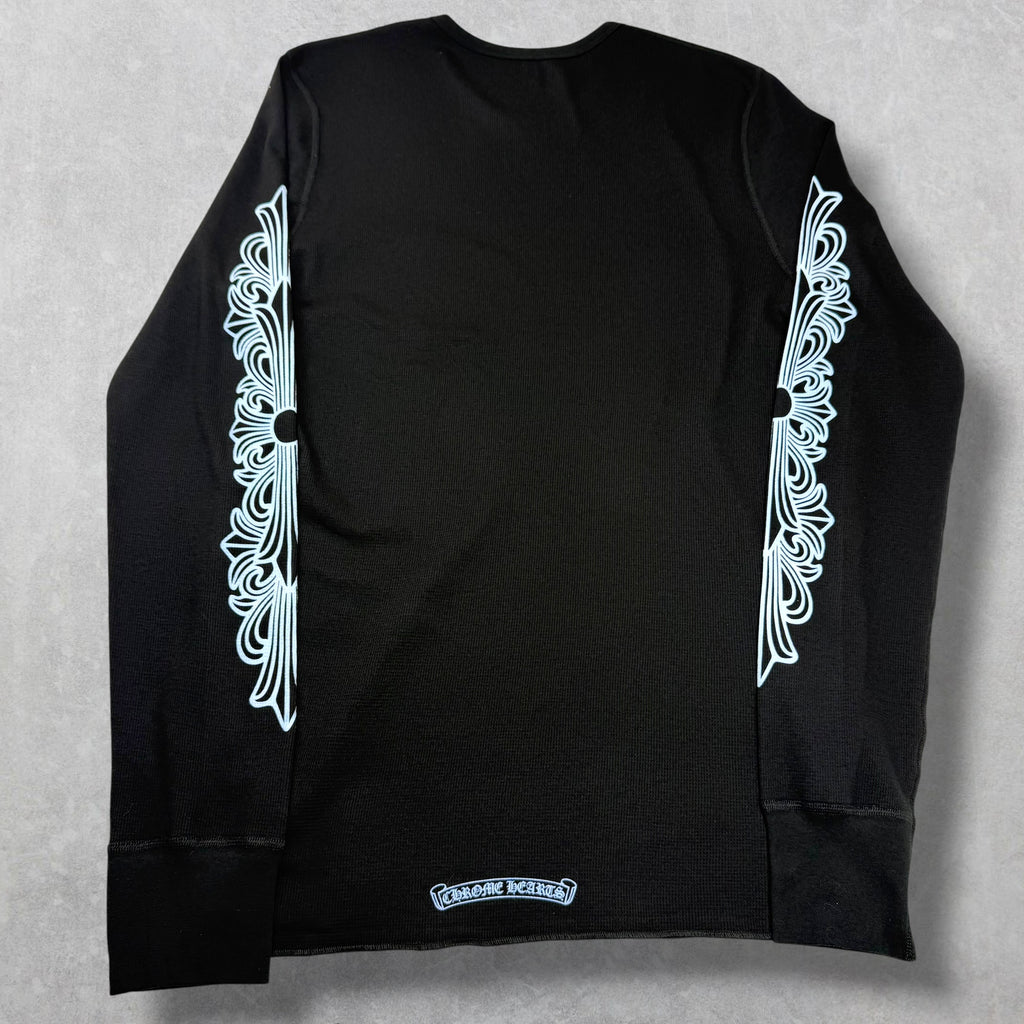 Chrome Hearts Blue Floral Thermal Long Sleeve L