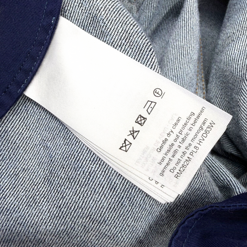 Louis Vuitton Reflective Nanogram Denim Skate Pants 36
