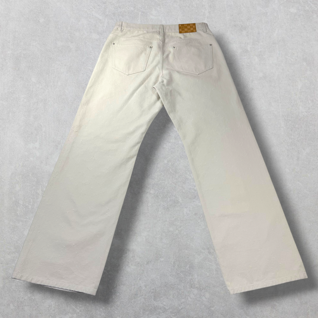 Louis Vuitton Needle-Punched Skate Denim Pants 34