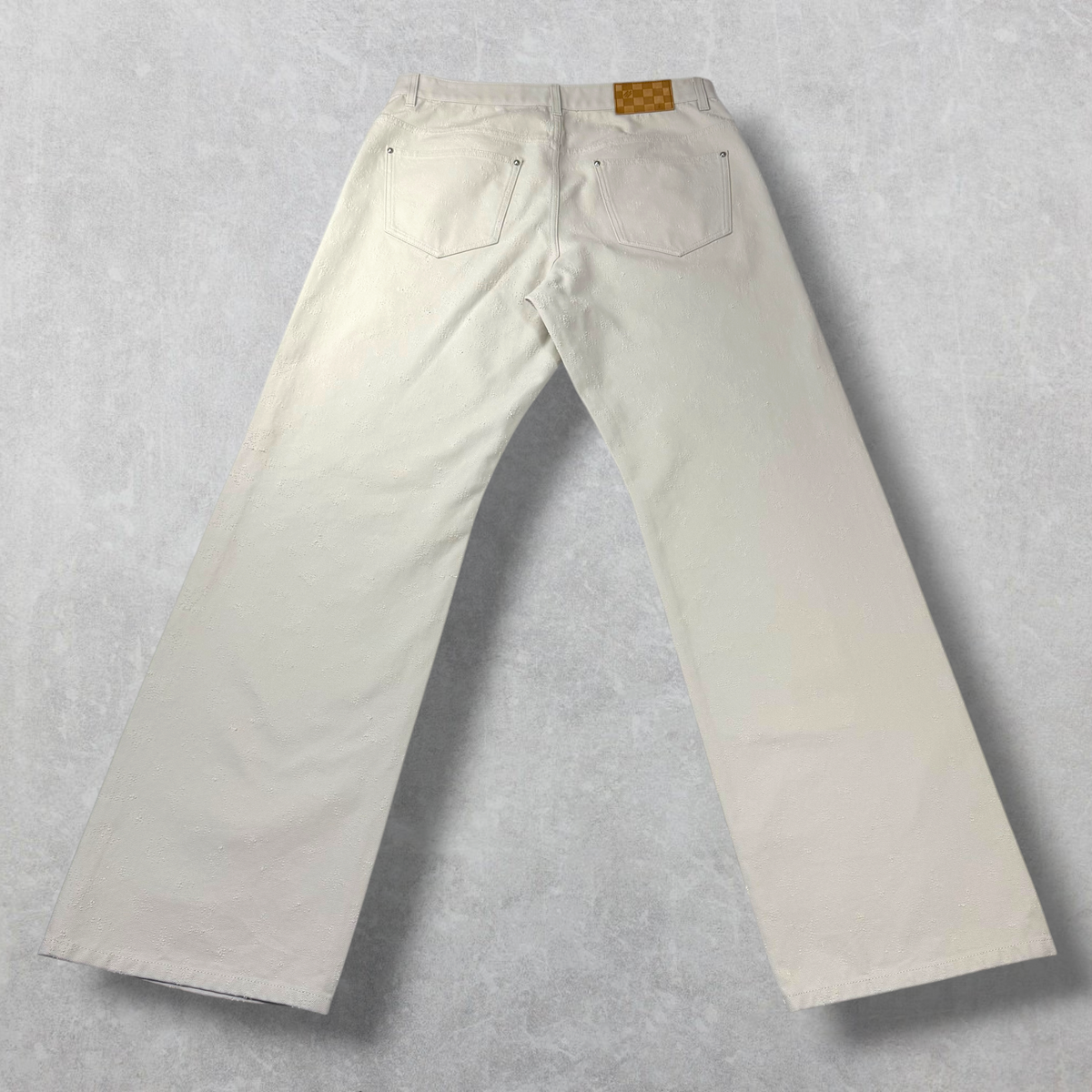 Louis Vuitton Needle-Punched Skate Denim Pants 34