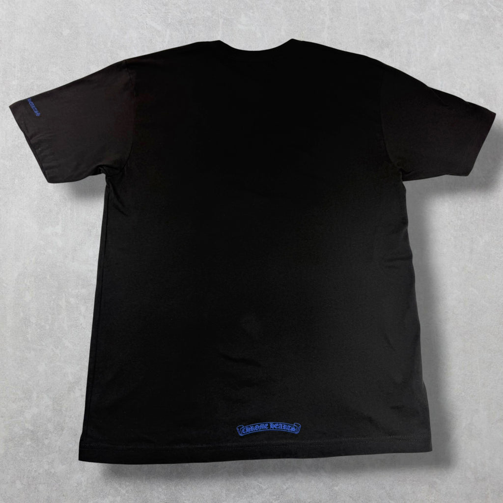 Chrome Hearts Blue Neck Logo Tee L