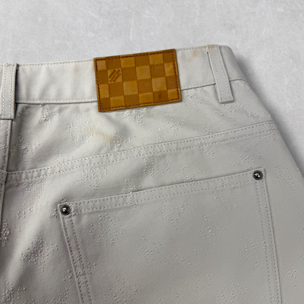 Louis Vuitton Needle-Punched Skate Denim Pants 34