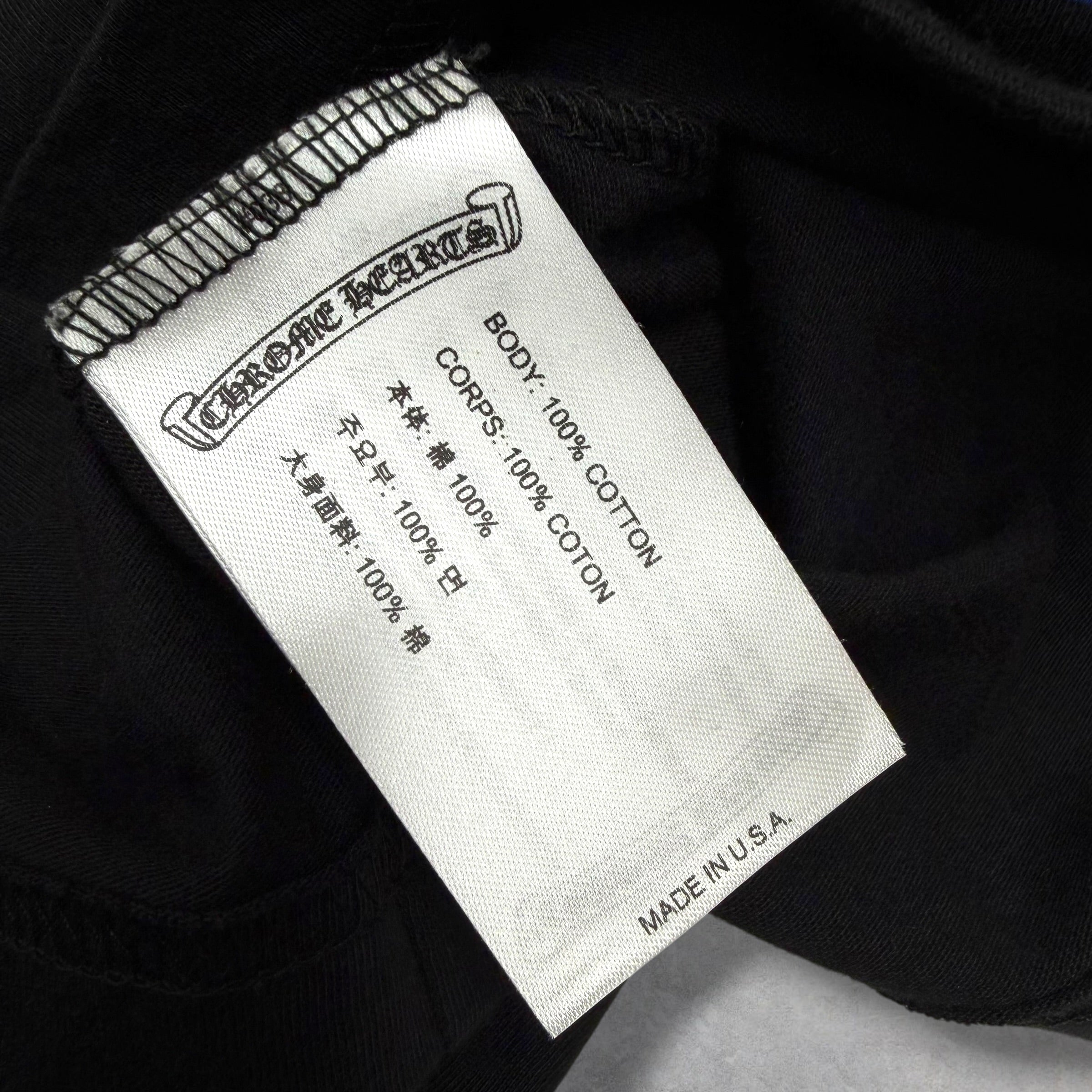 Chrome Hearts Blue Neck Logo Tee L