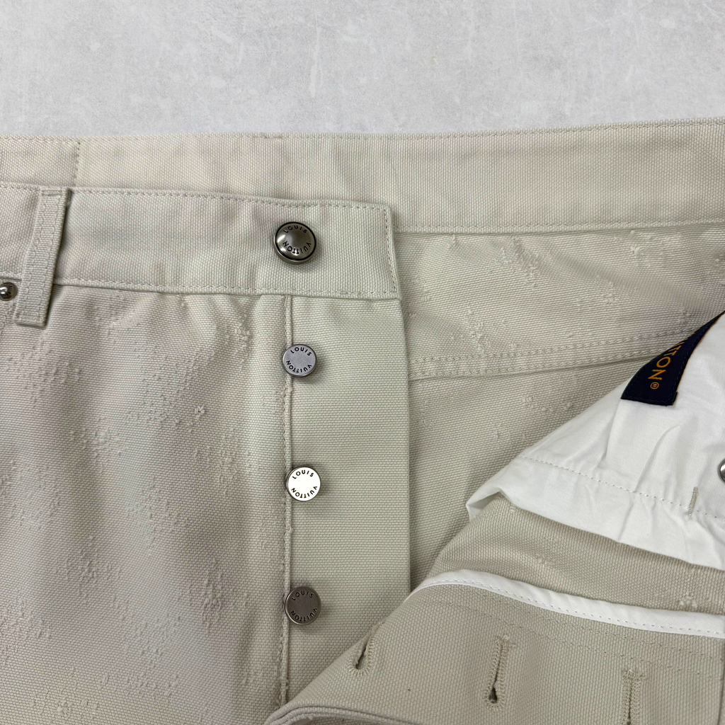 Louis Vuitton Needle-Punched Skate Denim Pants 34
