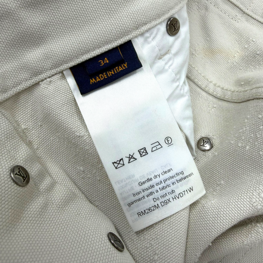 Louis Vuitton Needle-Punched Skate Denim Pants 34