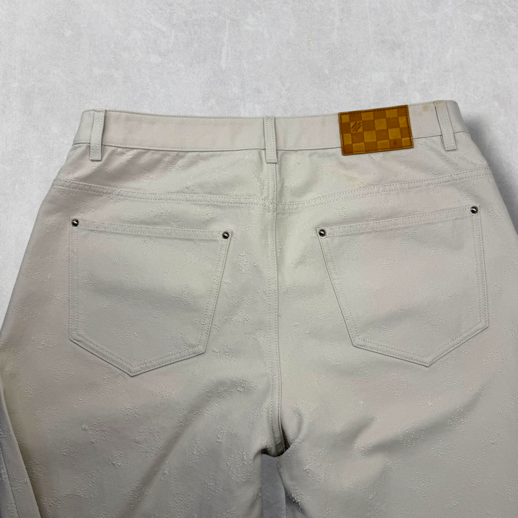 Louis Vuitton Needle-Punched Skate Denim Pants 34