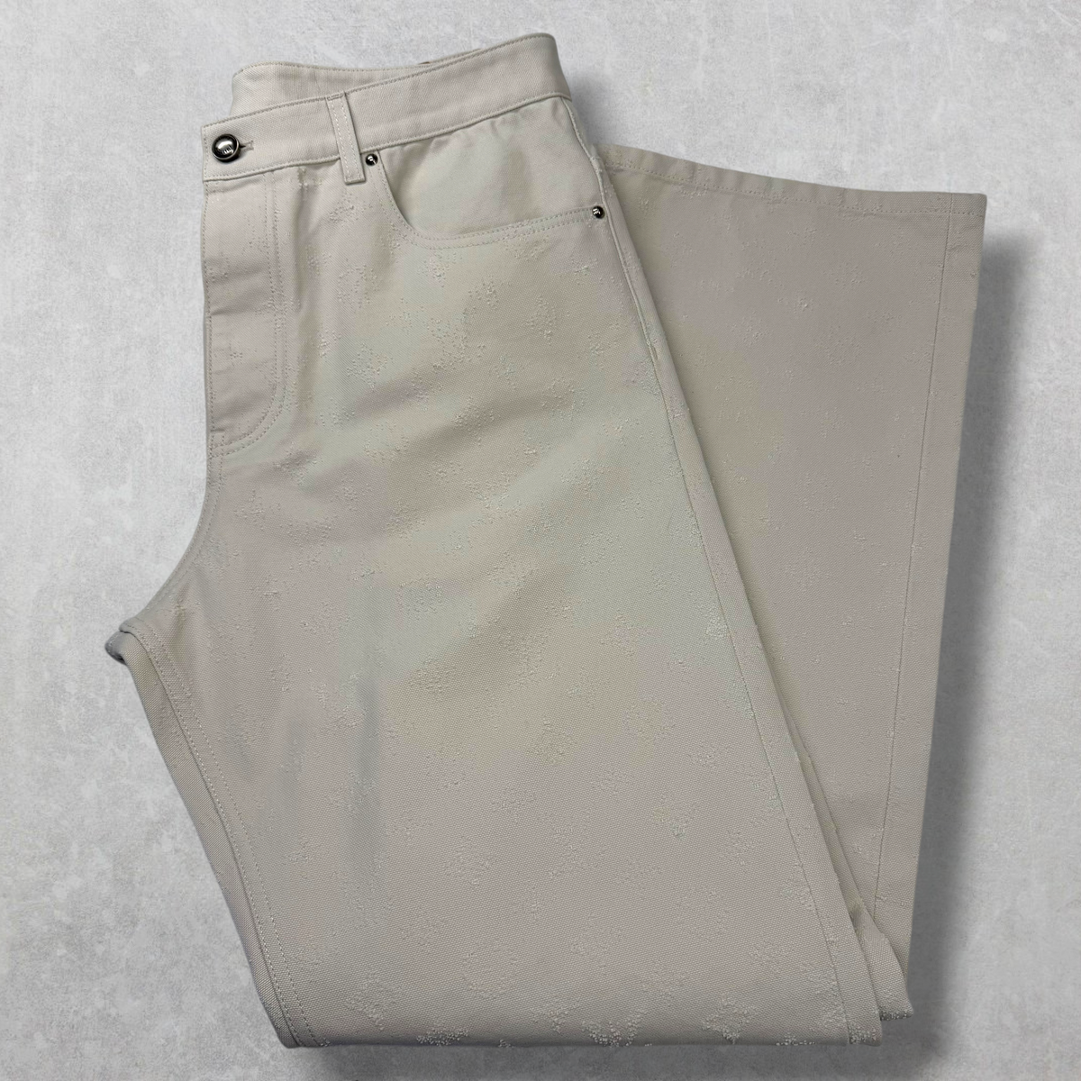 Louis Vuitton Needle-Punched Skate Denim Pants 34