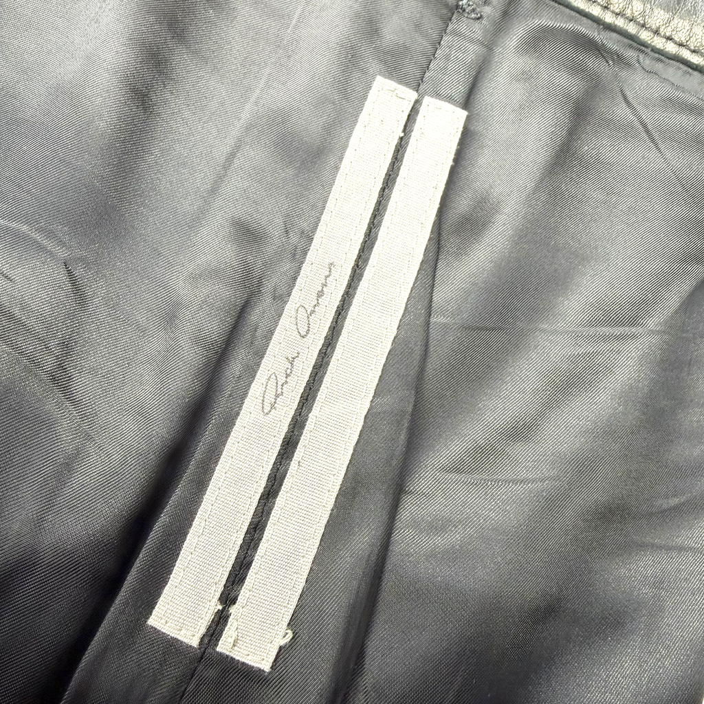 Rick Owens Fringed Leather Shorts 33