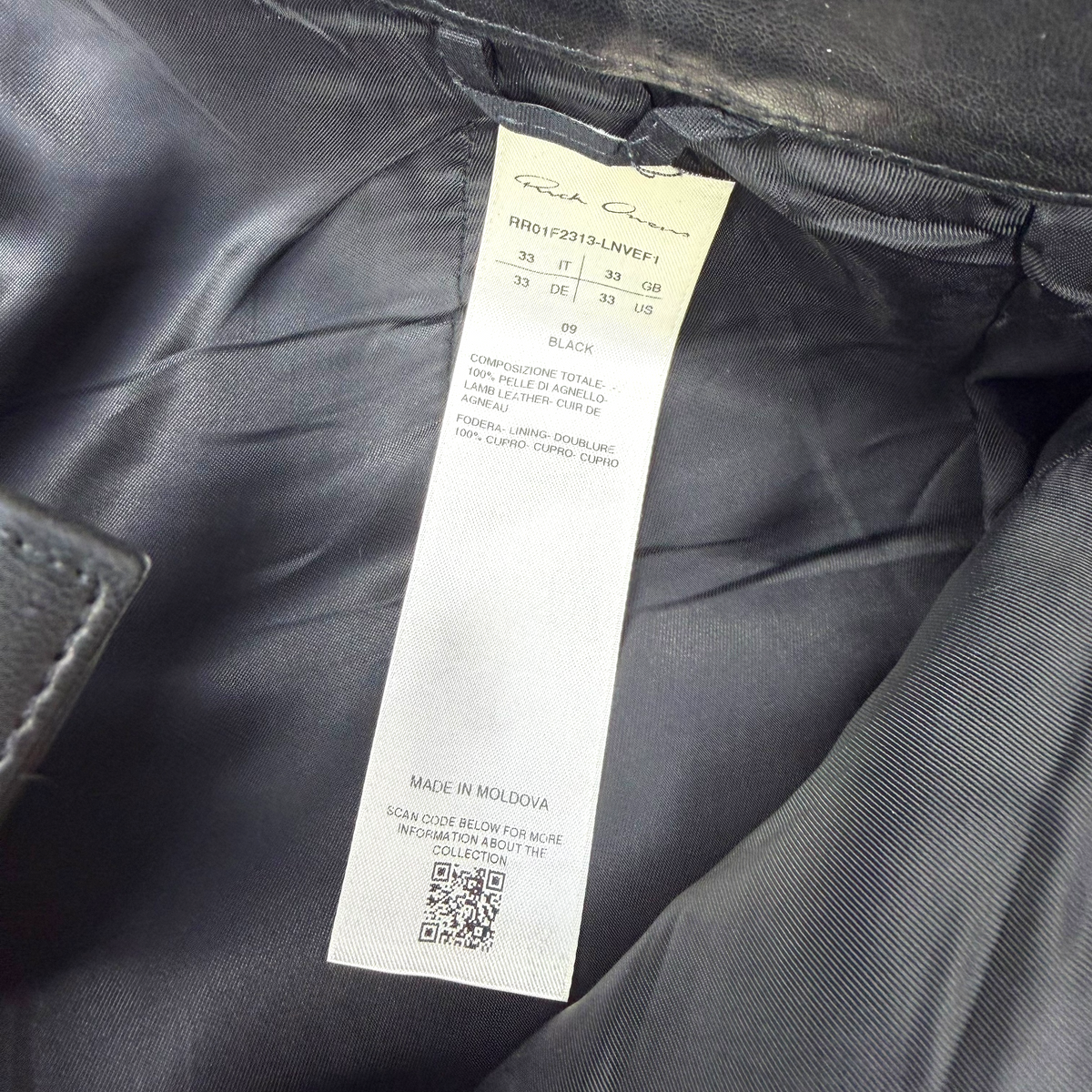 Rick Owens Fringed Leather Shorts 33