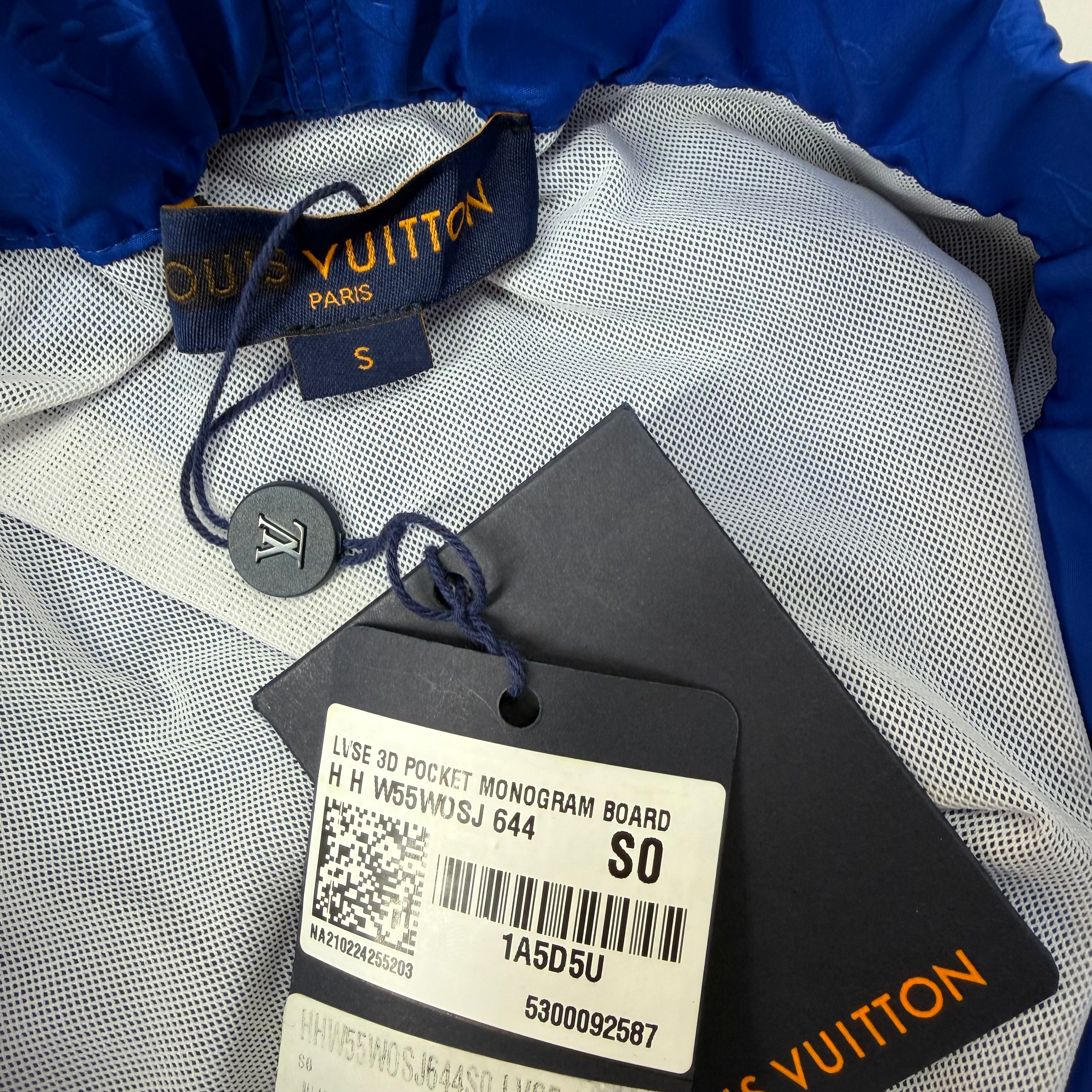 Louis Vuitton 3D Pocket Monogram Board Shorts S