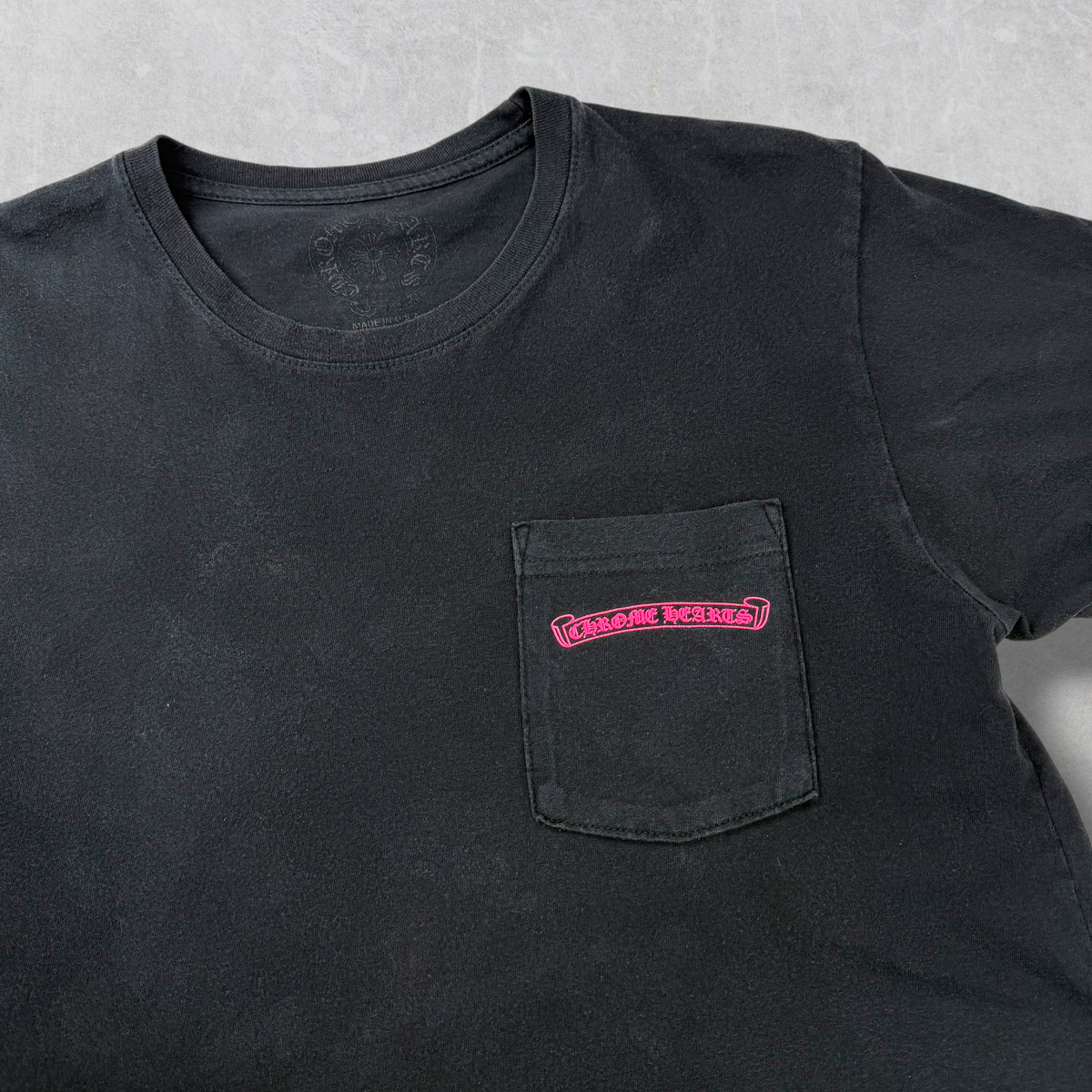 Chrome Hearts Neon Pink Stripe Tee M