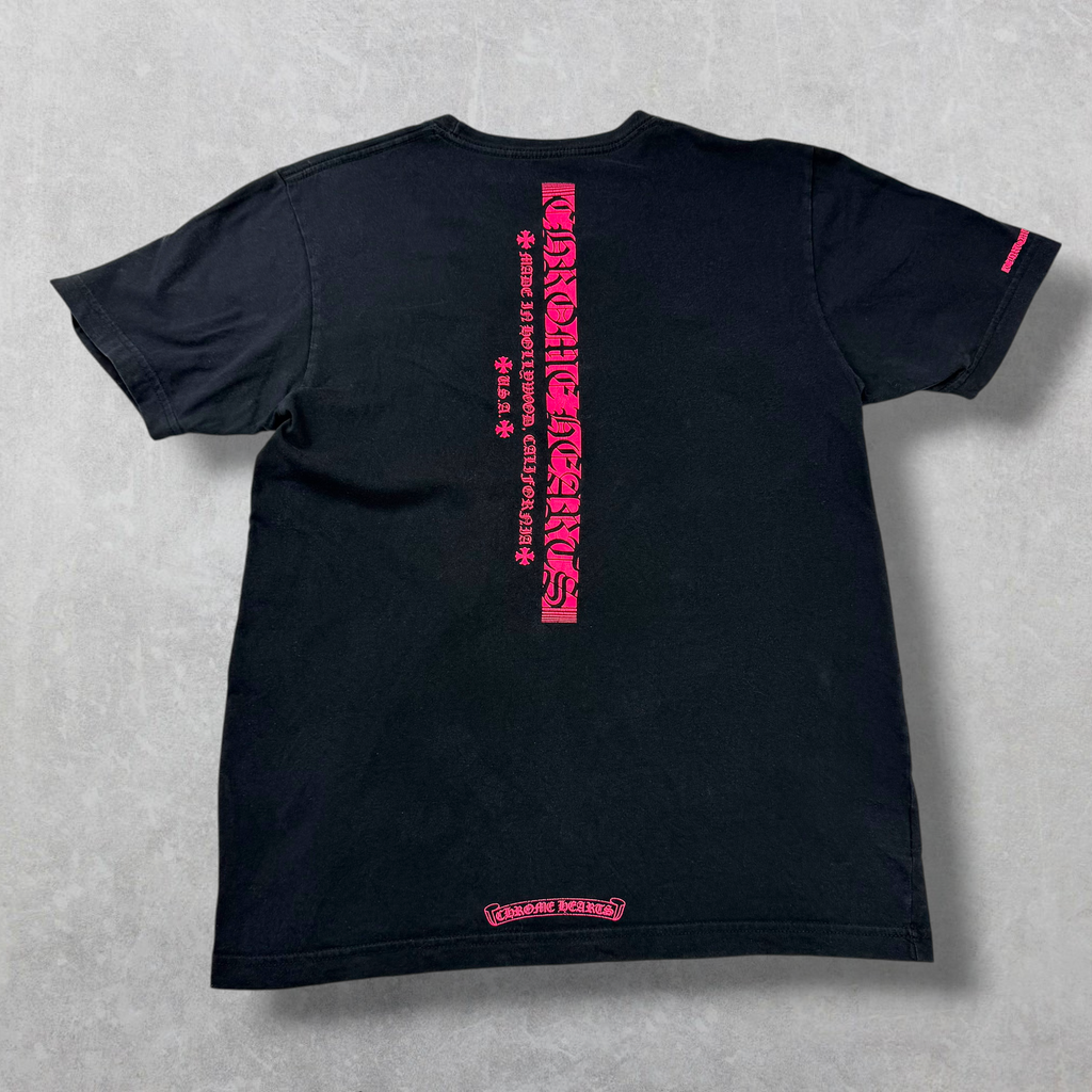 Chrome Hearts Neon Pink Stripe Tee M