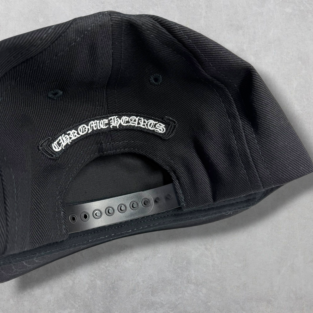 Chrome Hearts Denim Embroidered Scroll Hat