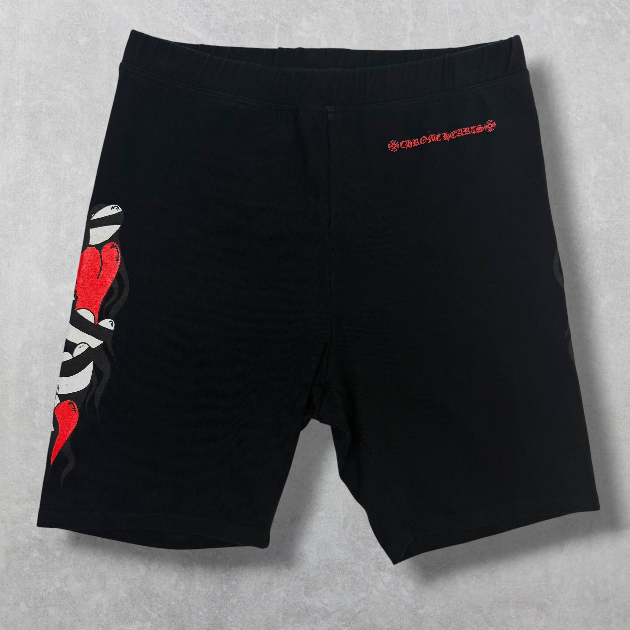 Chrome Hearts Matty Boy Sick Hearts Biker Shorts M