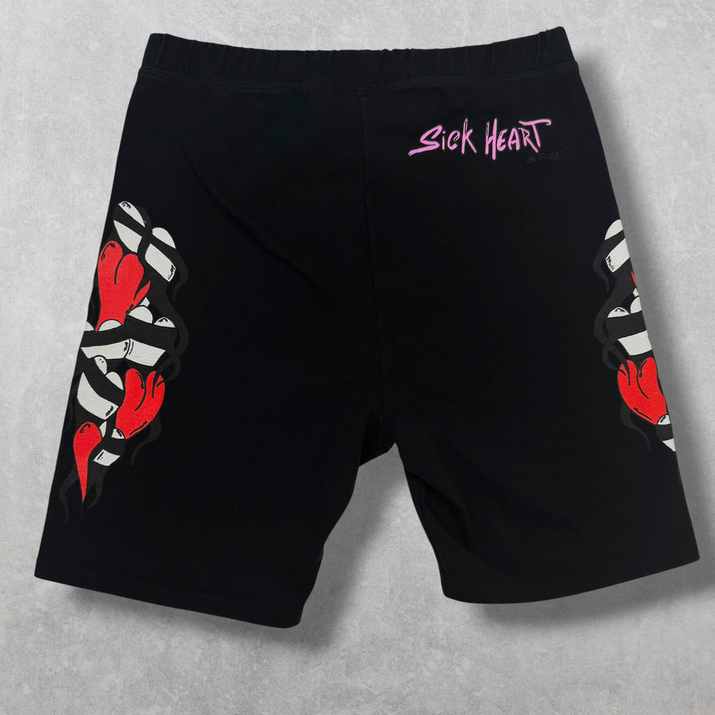 Chrome Hearts Matty Boy Sick Hearts Biker Shorts M
