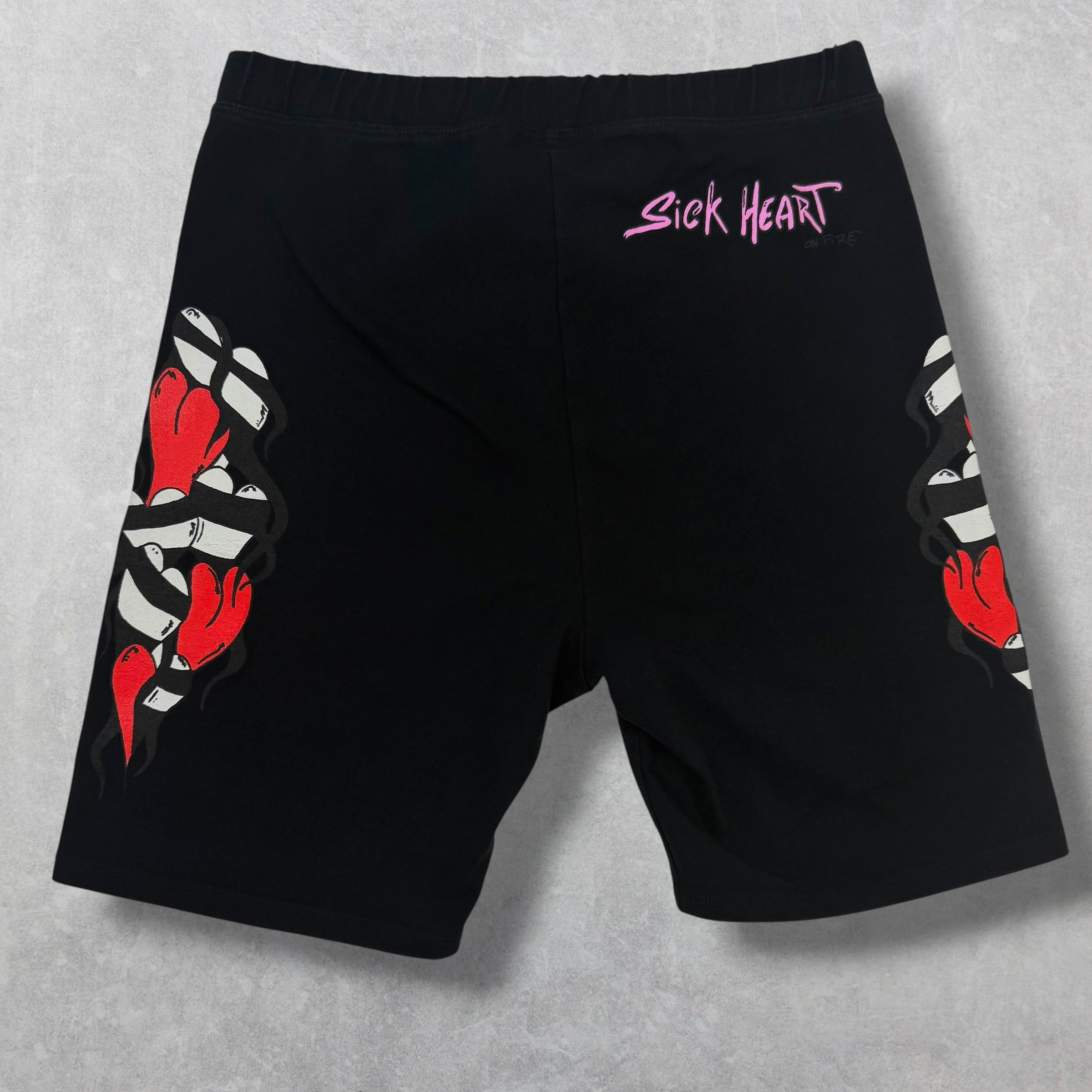 Chrome Hearts Matty Boy Sick Hearts Biker Shorts M