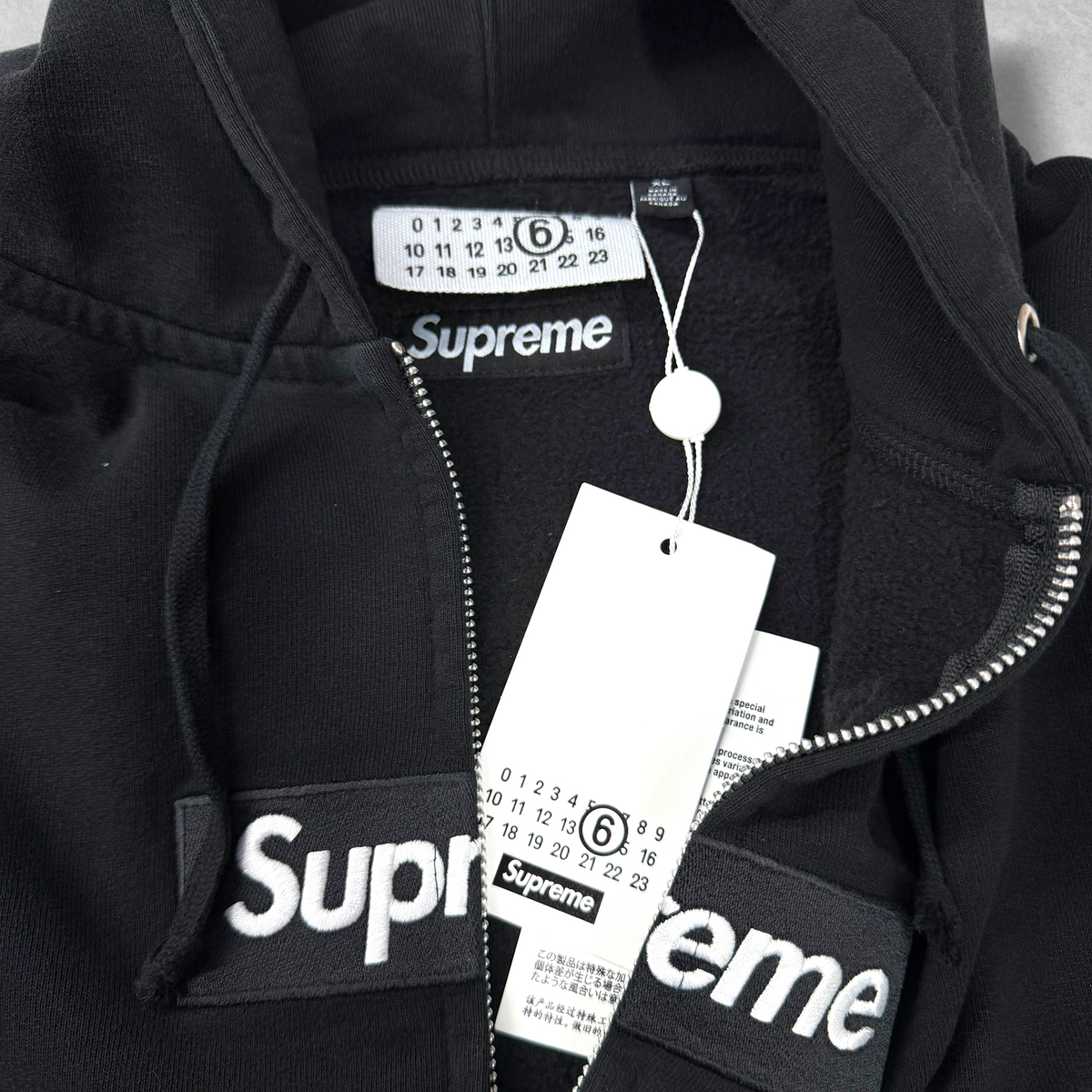 Supreme MM6 Maison Margiela Box Logo Zip-Up XL