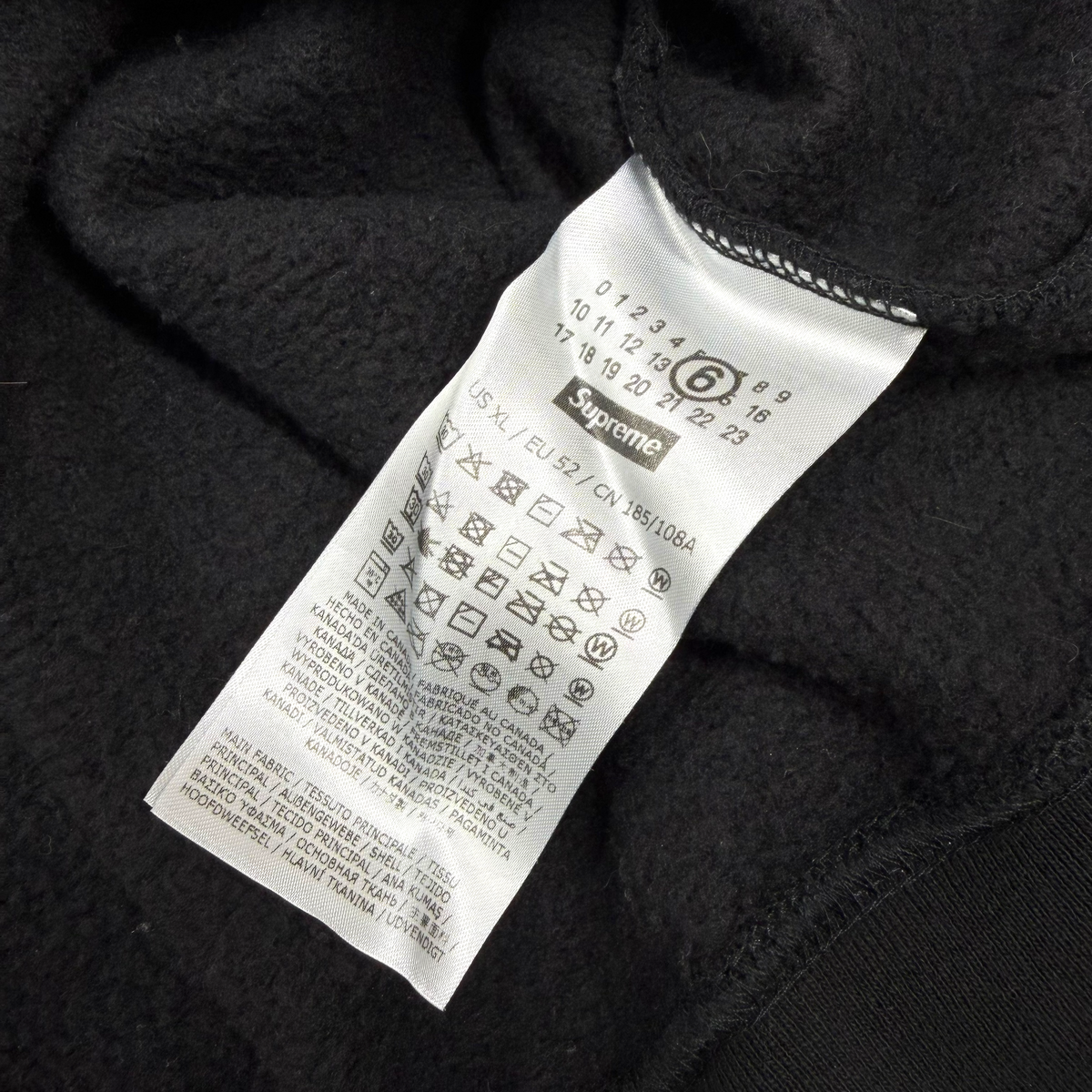 Supreme MM6 Maison Margiela Box Logo Zip-Up XL