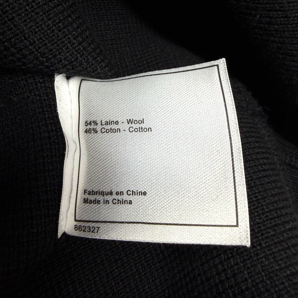 Chanel Uniform Logo Wool Knit Bomber XL (M)