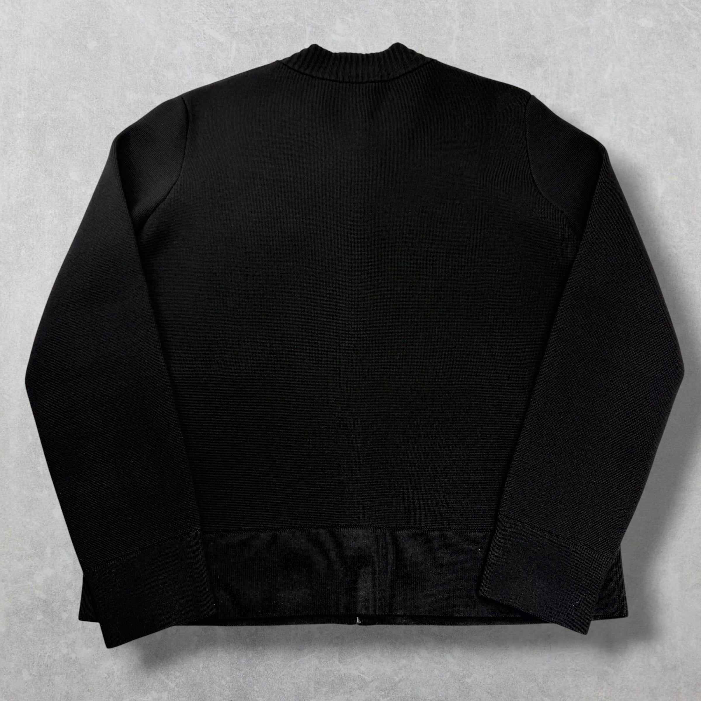 Chanel Uniform Logo Wool Knit Bomber XL (M)