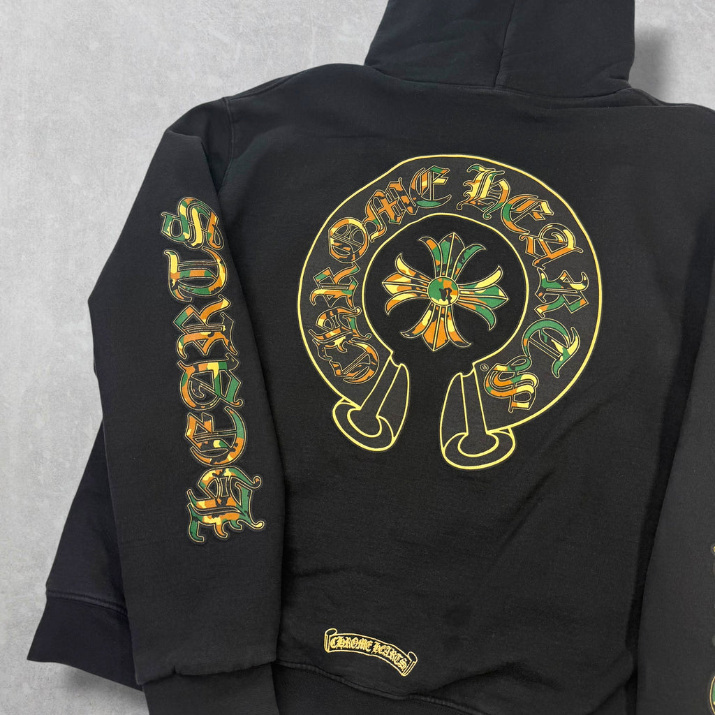 Chrome Hearts Camouflage Cemetery Cross Zip Up Hoodie S