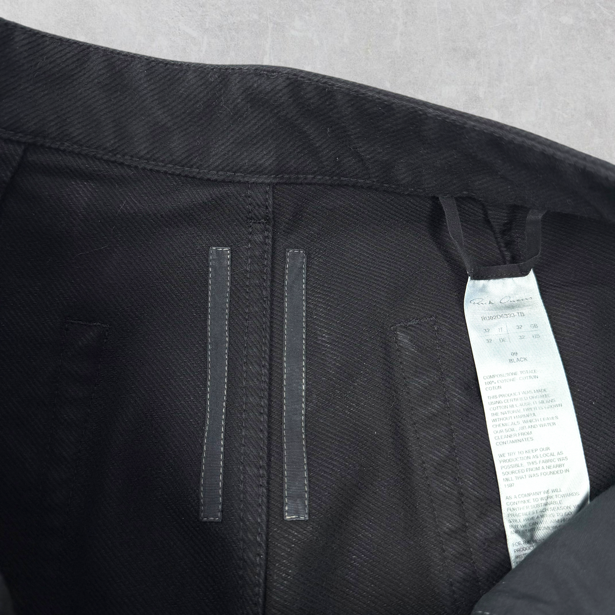 Rick Owens Geth Black Jeans 32