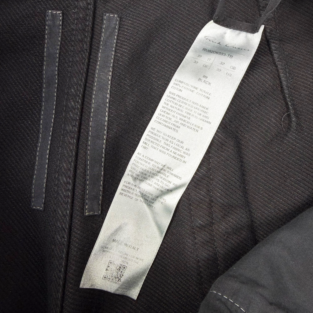 Rick Owens Geth Black Jeans 32