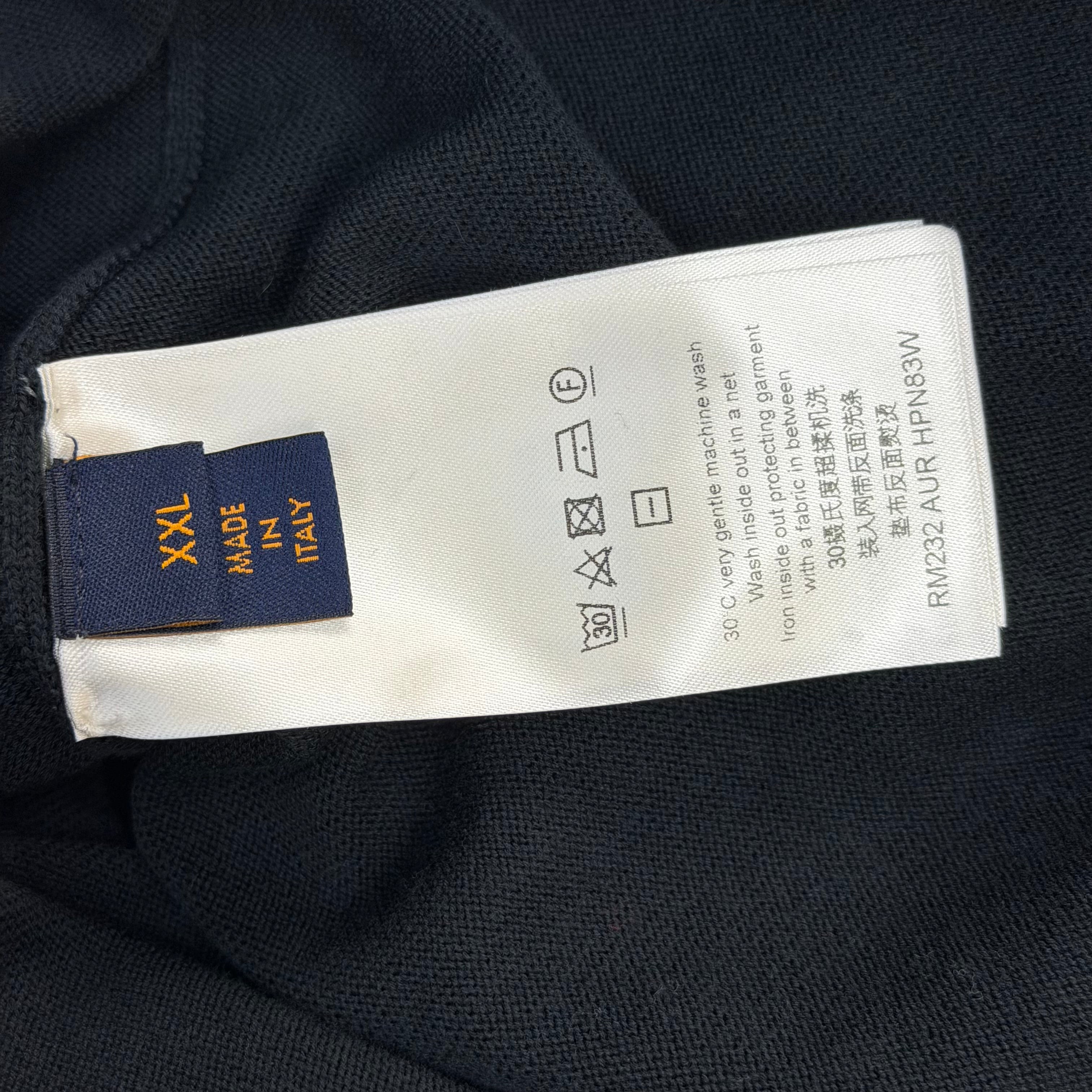 Louis Vuitton Black Short Sleeve Film Crew Tee XXL