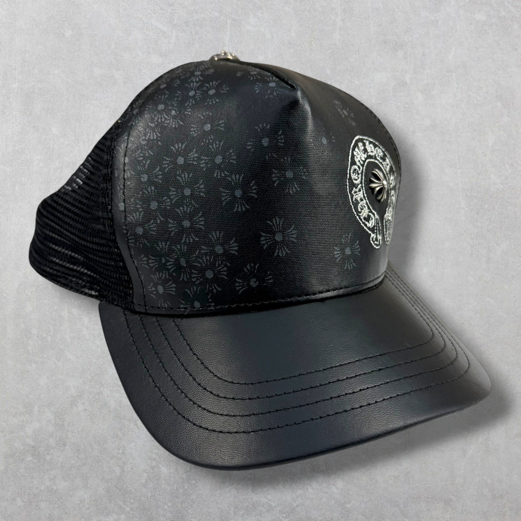Chrome Hearts Plus Cross Horseshoe Leather Hat