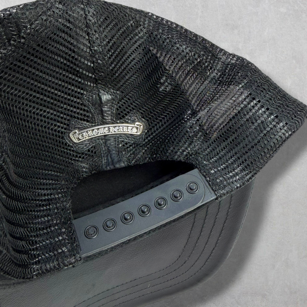 Chrome Hearts Plus Cross Horseshoe Leather Hat