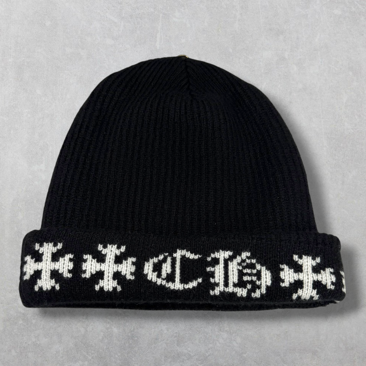 Chrome Hearts Big Daddy Cross Logo Cashmere Beanie