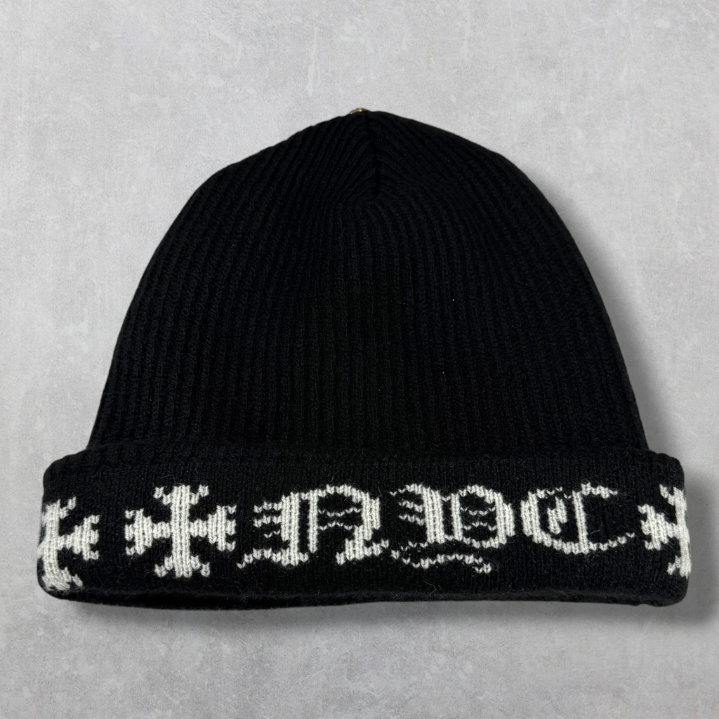 Chrome Hearts Big Daddy Cross Logo Cashmere Beanie