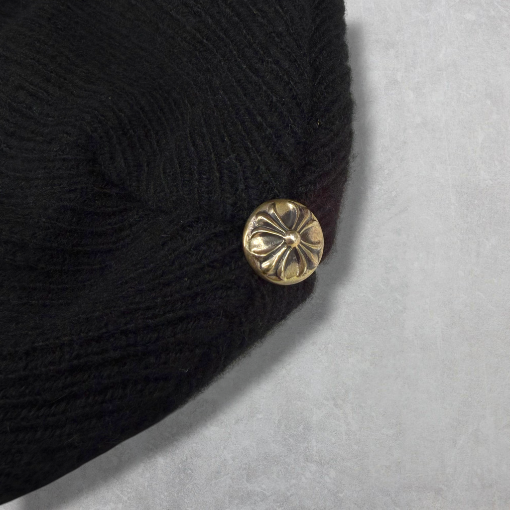 Chrome Hearts Big Daddy Cross Logo Cashmere Beanie