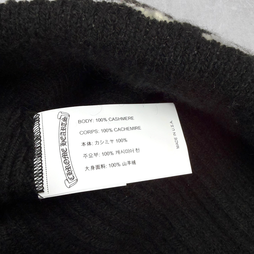 Chrome Hearts Big Daddy Cross Logo Cashmere Beanie