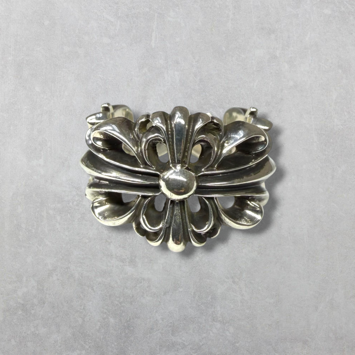 Chrome Hearts Double Floral Cross Ring 7