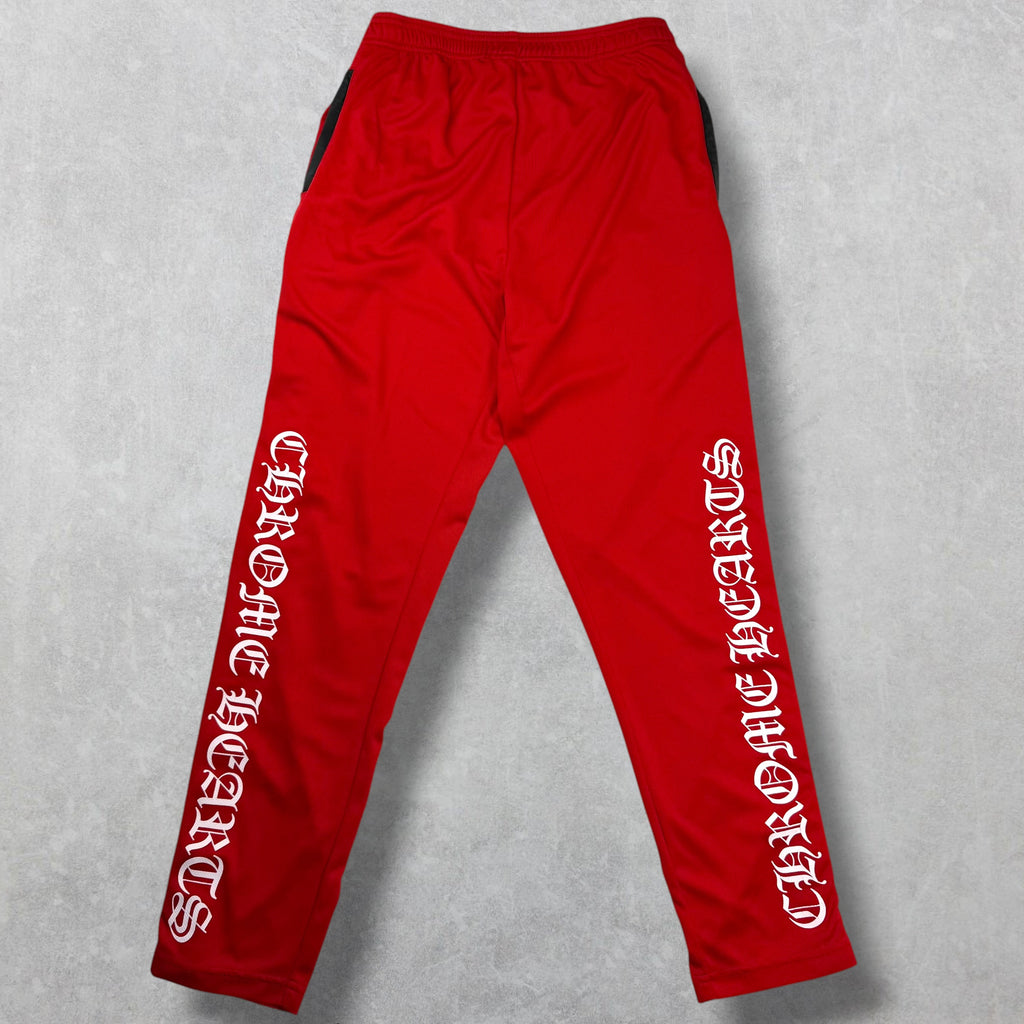 Chrome Hearts Red Snap Away Track Pants M