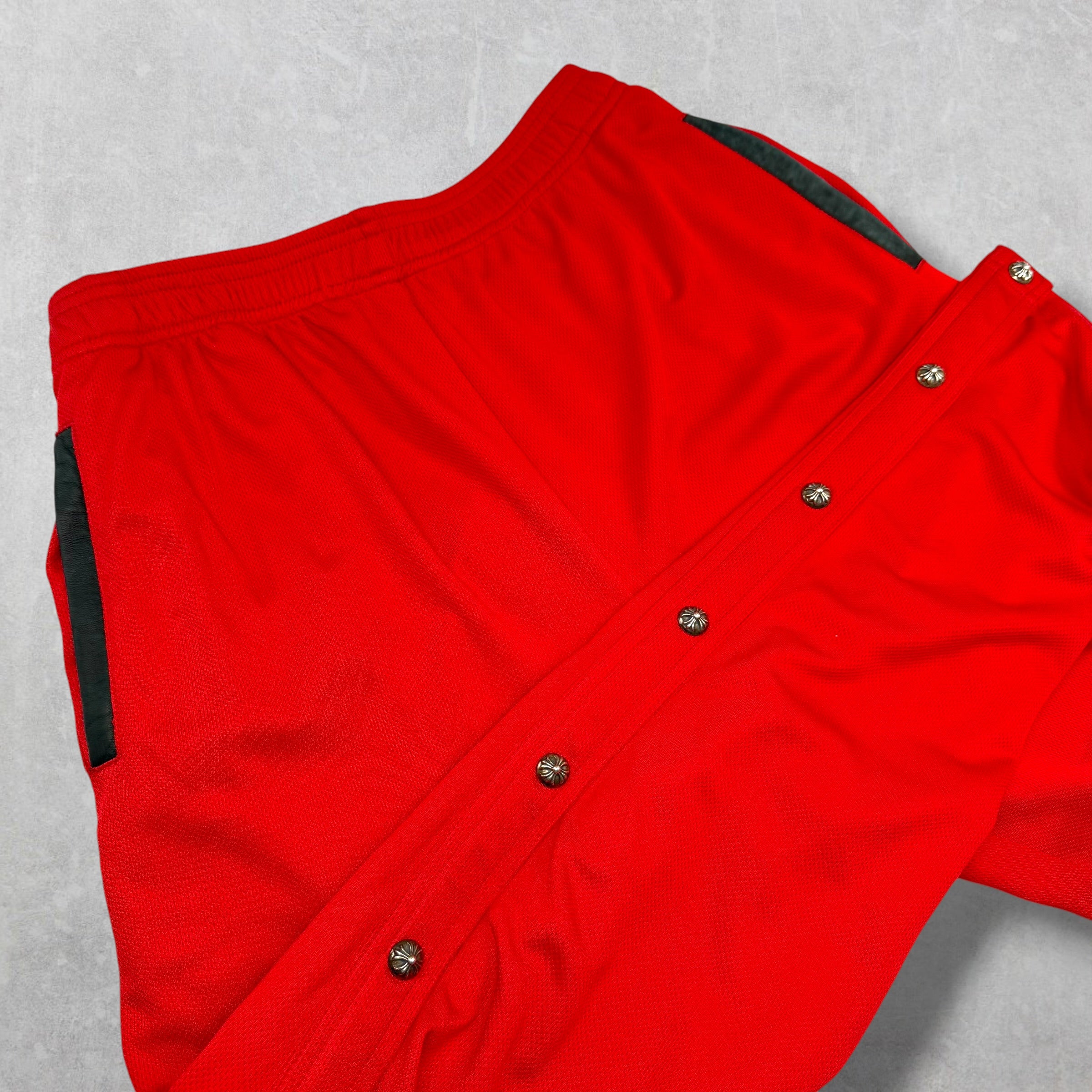 Chrome Hearts Red Snap Away Track Pants M