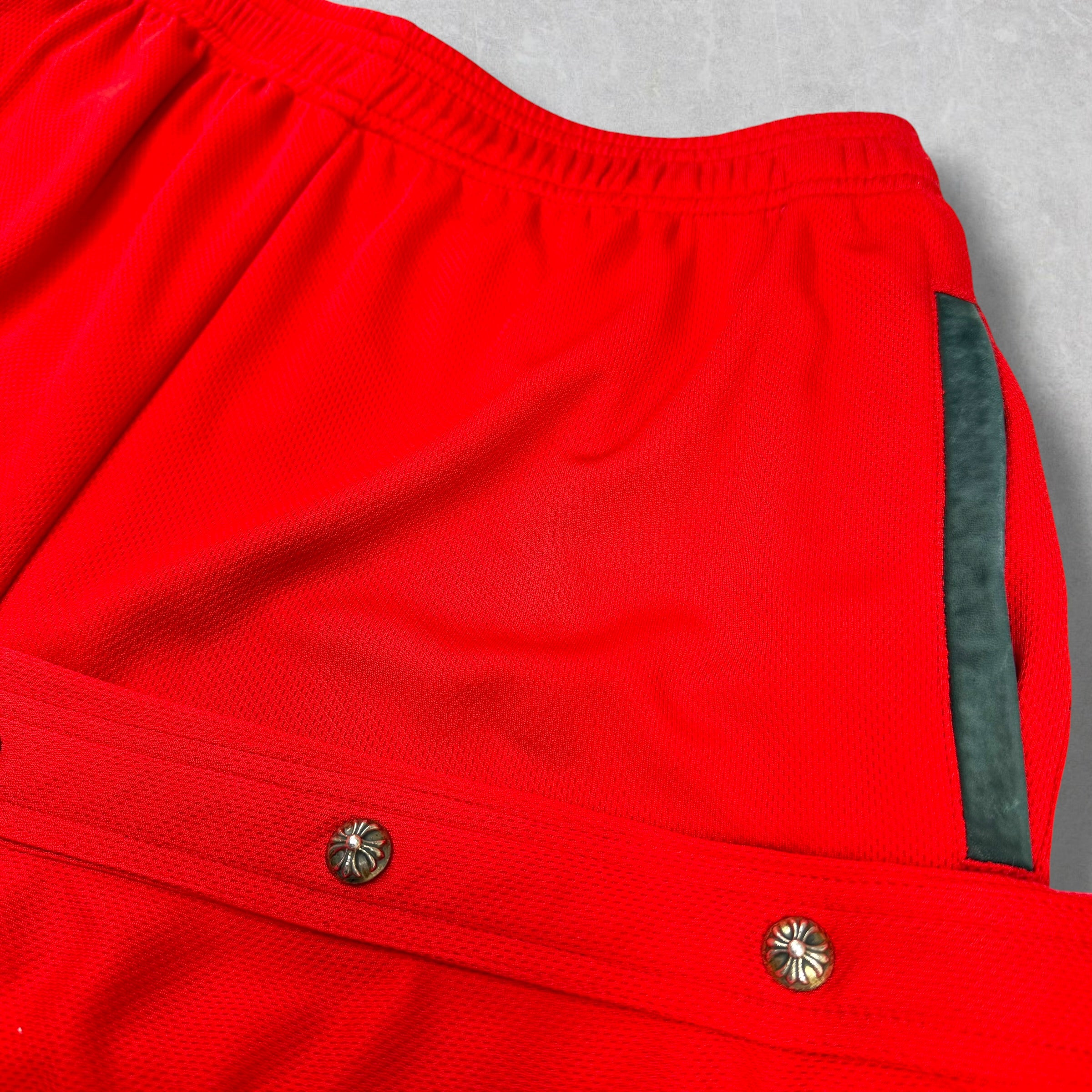 Chrome Hearts Red Snap Away Track Pants M