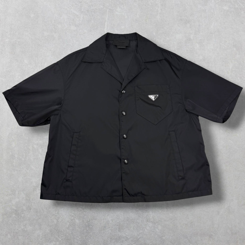 Prada Re-Nylon Short Sleeve Shirt Black S