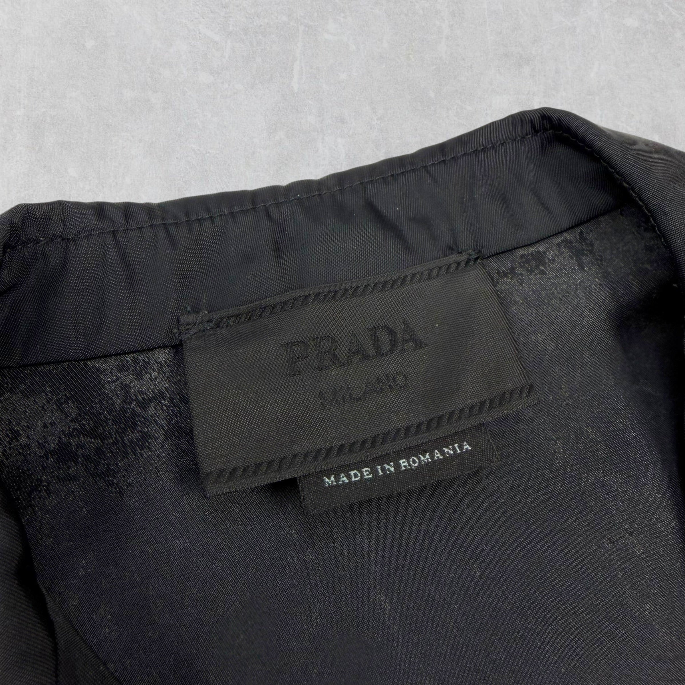 Prada Re-Nylon Short Sleeve Shirt Black S