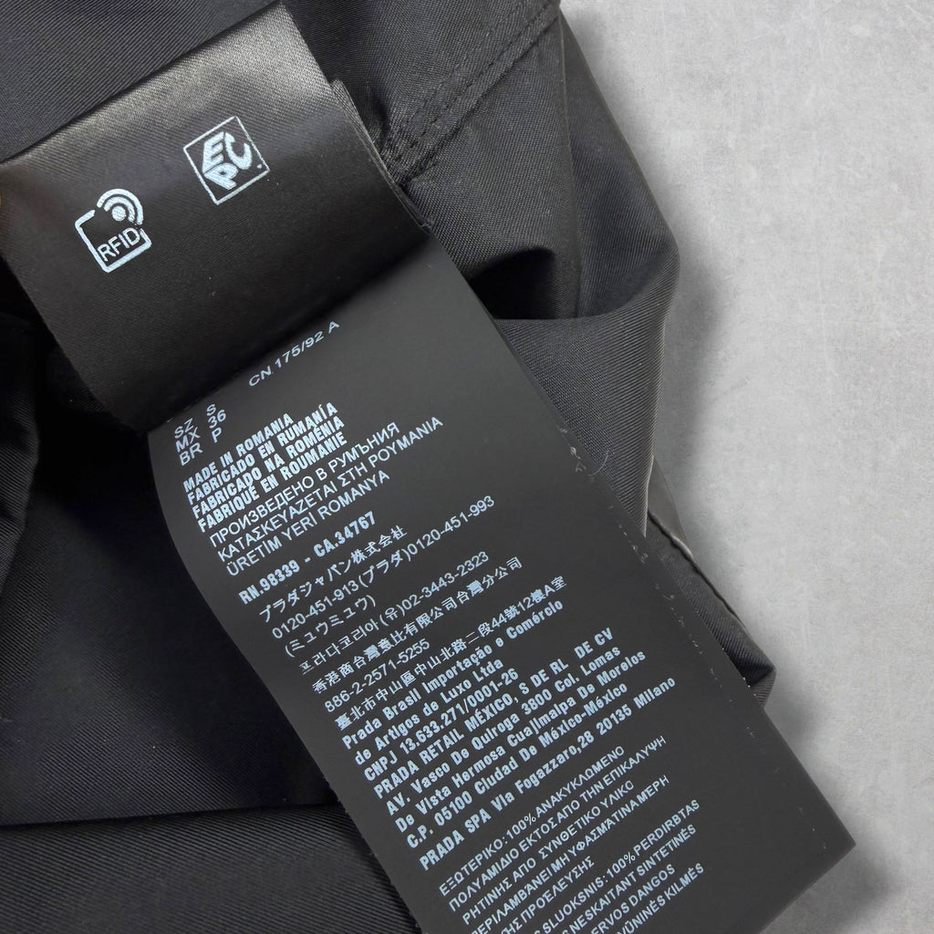 Prada Re-Nylon Short Sleeve Shirt Black S