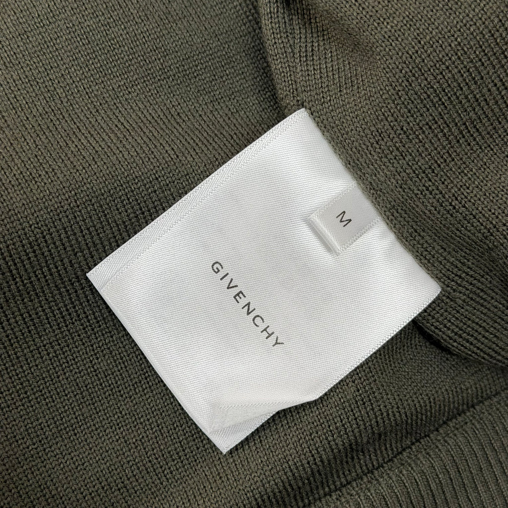 Givenchy Knitted Khaki Green Varsity Bomber M