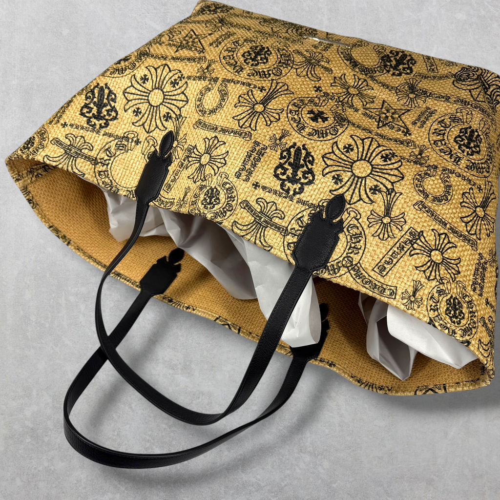 Chrome Hearts Large Straw Beach Bag