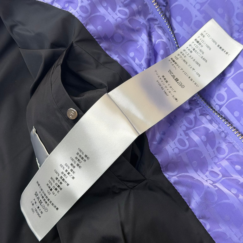 Dior Oblique Purple Down Jacket 52 (L)