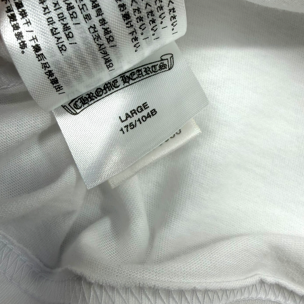 Chrome Hearts Script Logo USA Floral Long Sleeve White L