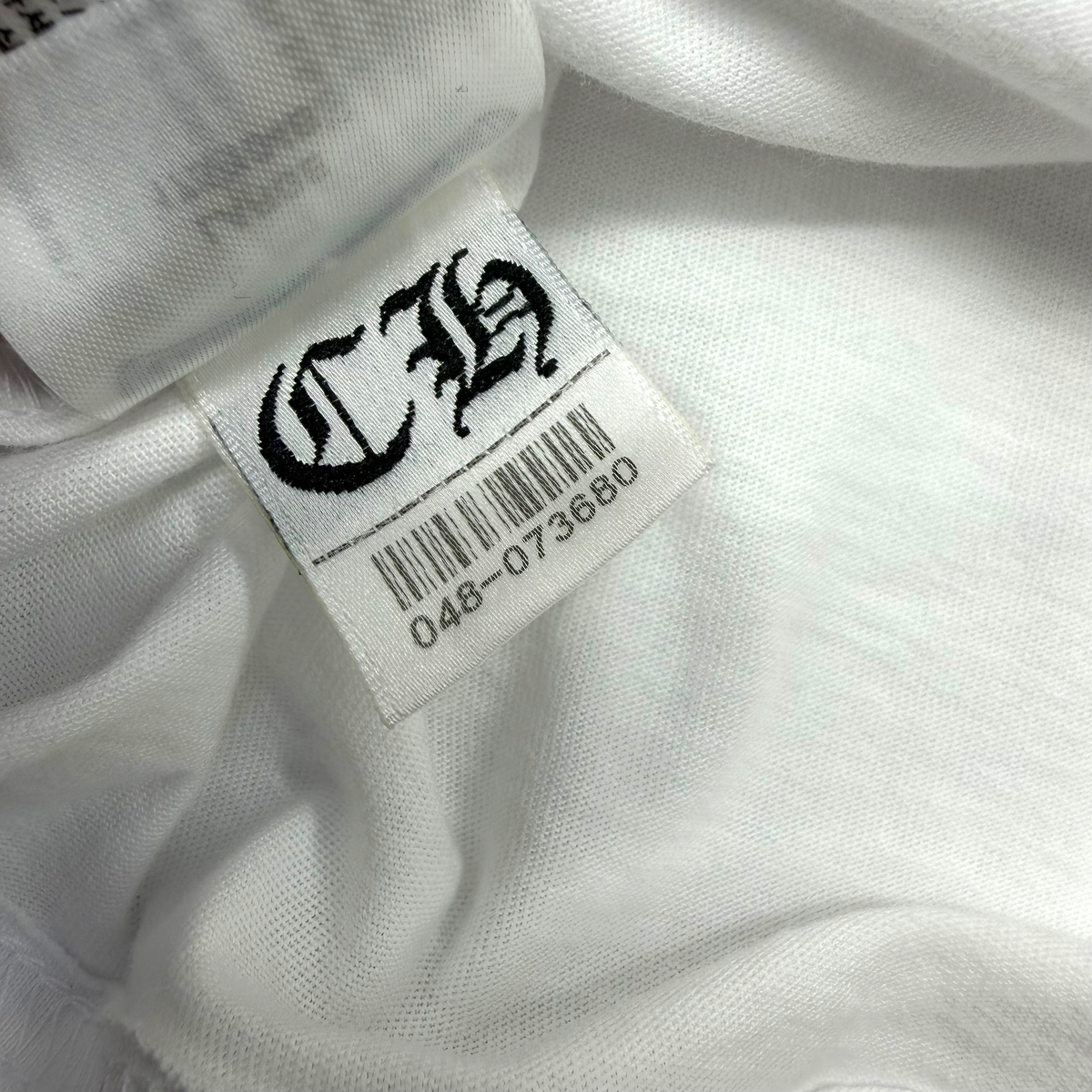 Chrome Hearts Script Logo USA Floral Long Sleeve White L